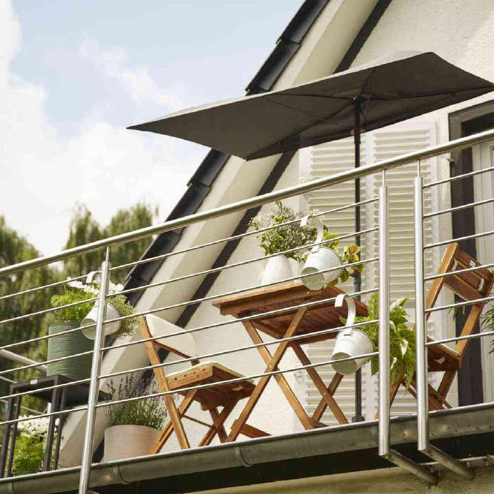 SIENA GARDEN Mittelstockschirm City 160x100 cm